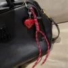 2024 New MIU Style Angola Red Heart Braided Rope Keychain Pendant Personalized Bag Pendant Accessories 4