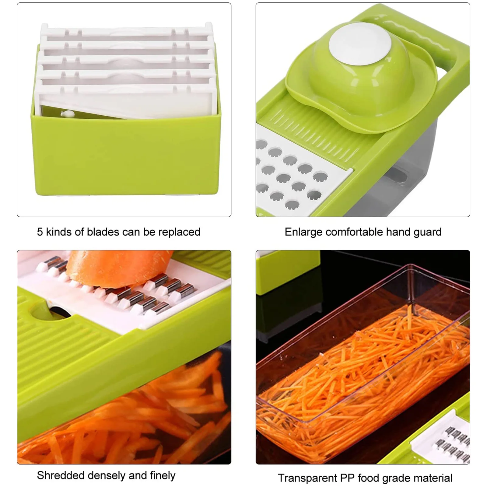 Multi-Functional Vegetable Cutter Fruits Potato Slicer Carrot Shredder With Blades Manual Drain Basket Slicers Kitchen Gadget