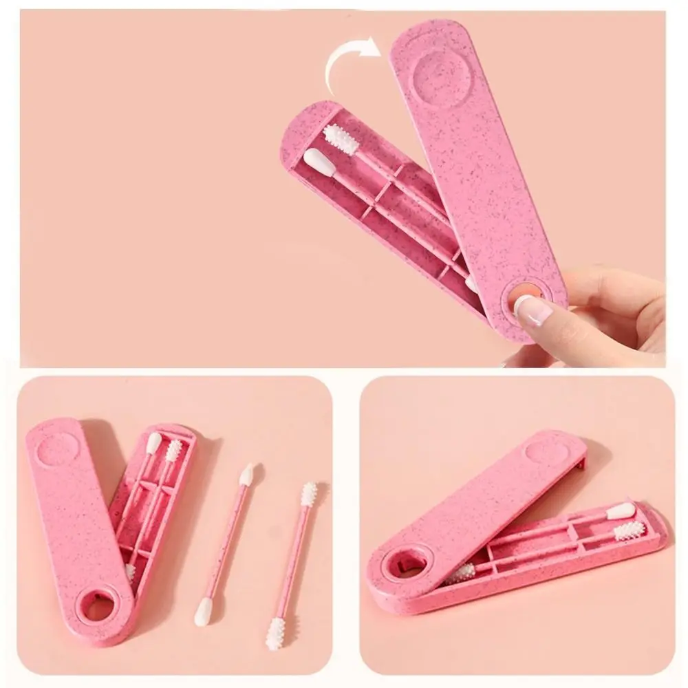 Silicone Ear Cleaner Stick Mini Swabs Reusable Q-tips For Ears Extra Soft BPA Safe Thin Cotton Swabs Kids Safety 1Pcs cotton swabs,silicone ear swabs