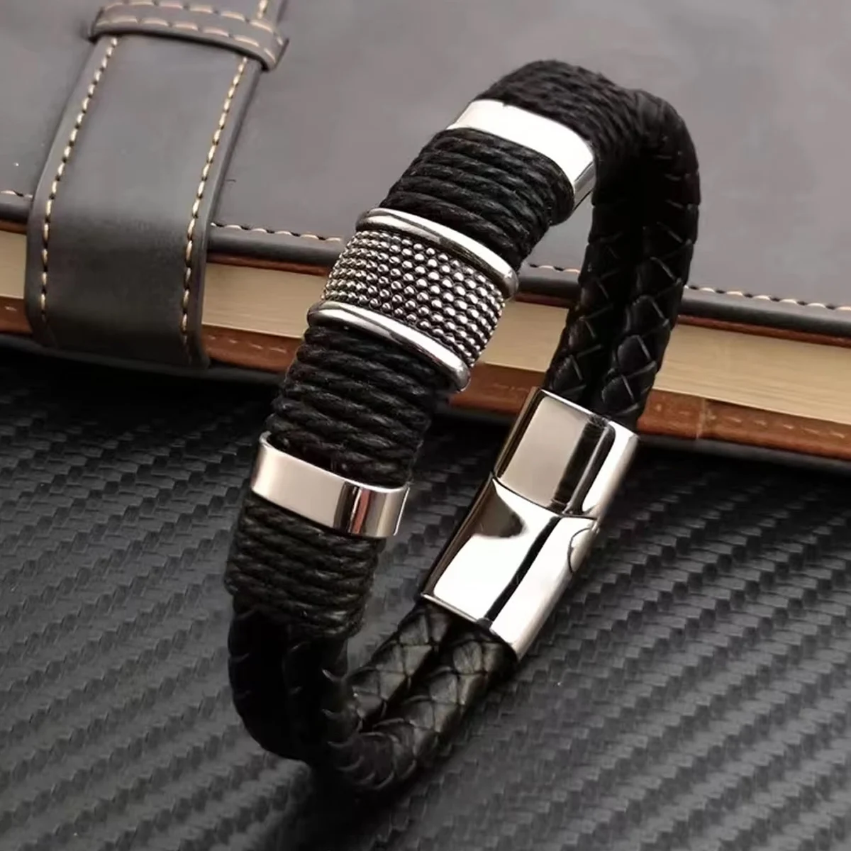 Bracciale Doppio Giro Da Uomo – Pelletteria Massi - Foto 3