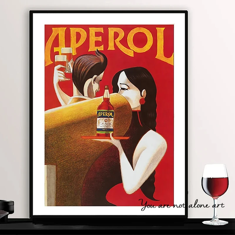 Vintage Food&Drink Beverage Beer Bitter Campari French Wine Art Posters  Canvas Painting Wall Prints Pictures For Bar Home Decor - Aliexpress