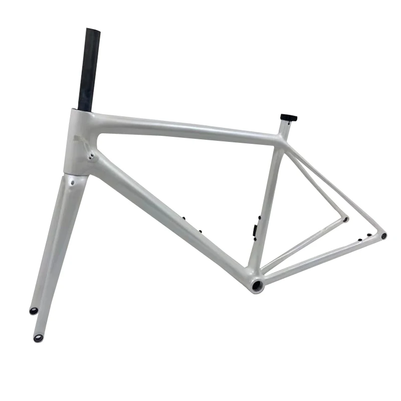 カーボンファイバー自転車フレーム,ディスクブレーキ付き,超軽量