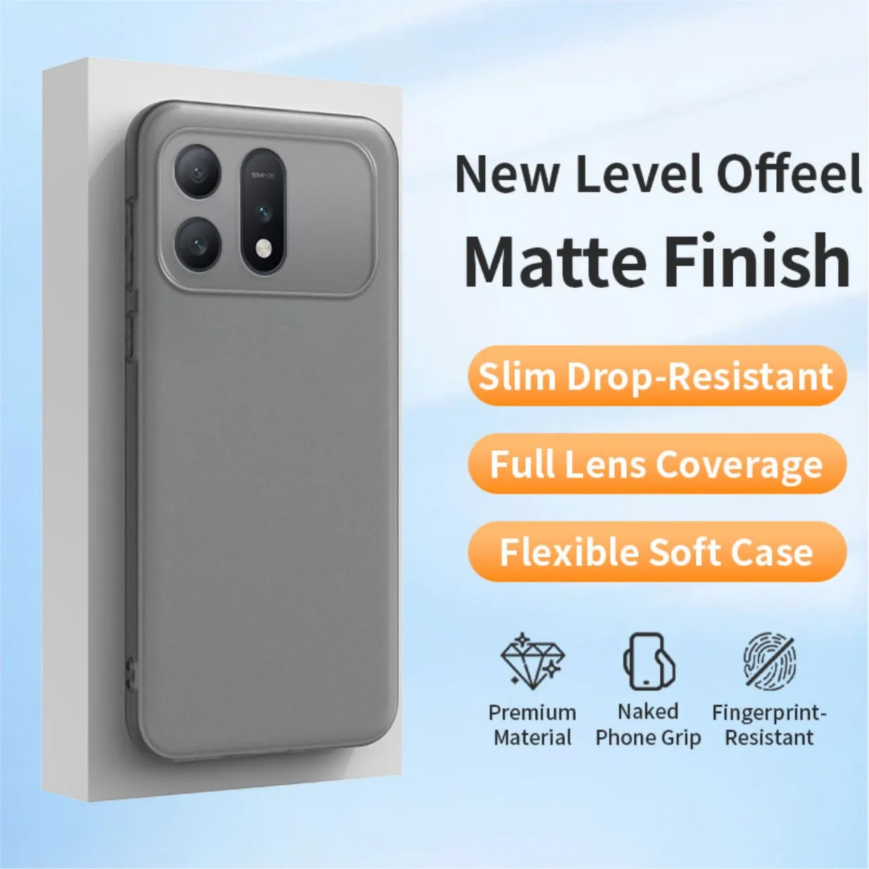 Ultra Thin Soft TPU Matte Translucent Silicone Phone Case