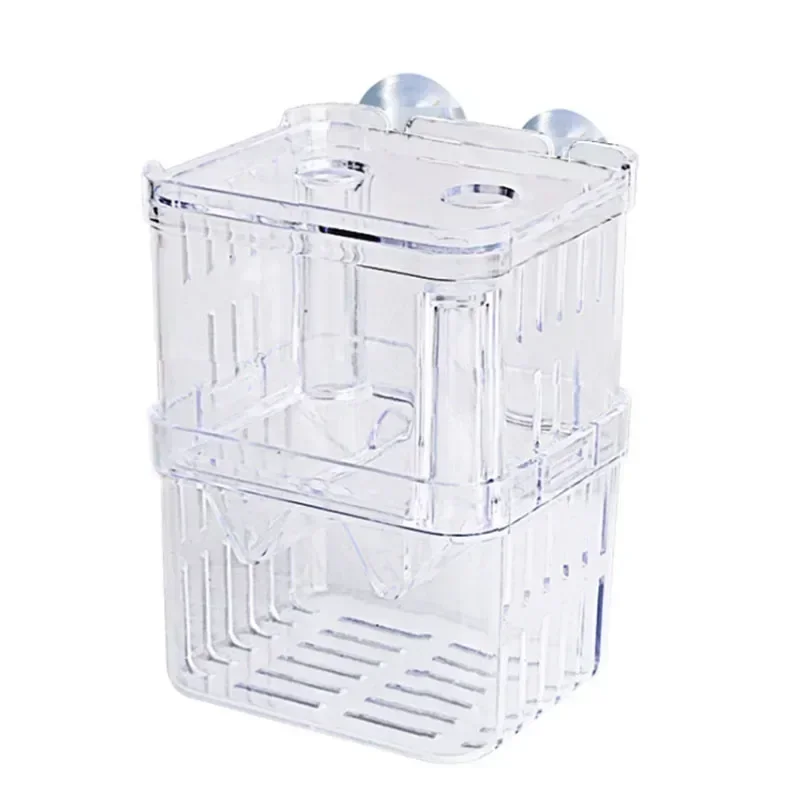 New Aquarium Accessories Acrylic Fish Breeding Isolation Box Fish Tank Aquarium Breeder Double Guppies Hatching Incubator