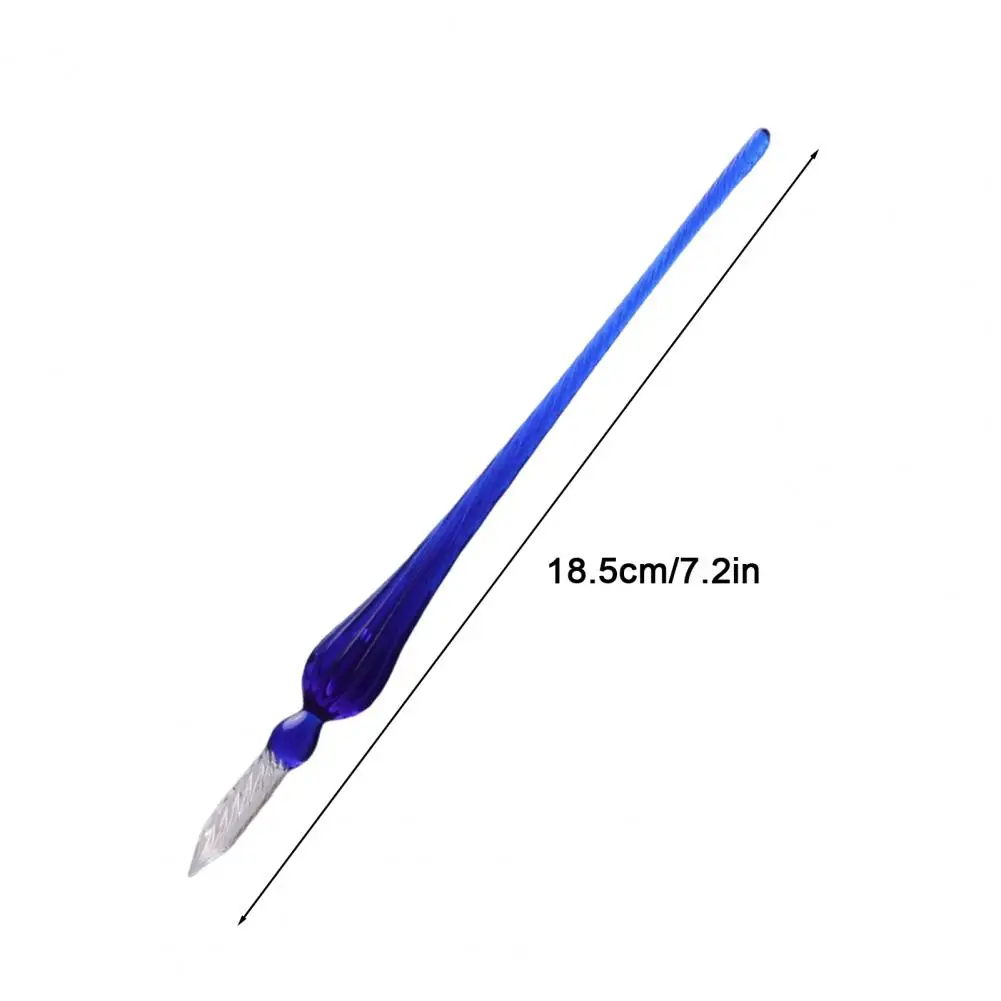 Glass Pen for Calligraphy Glass Dip Pen Set for Comics Painting Beautiful Color Effects Ink with Smooth Writing Drawing