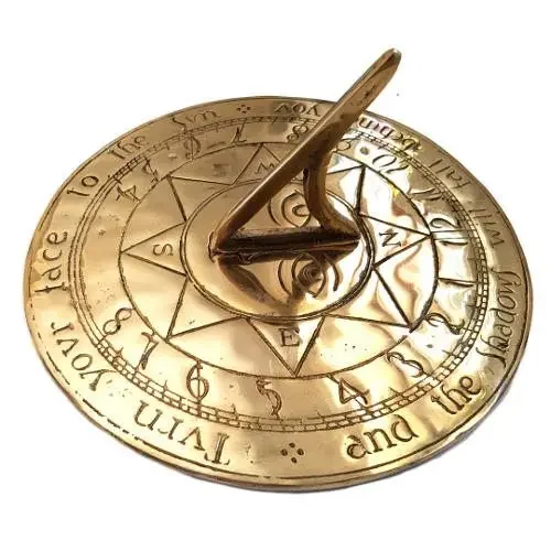 Brass Sun Dial Timer for garden Bronze sundials for home and Garden