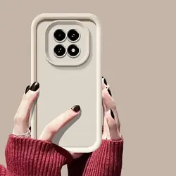 Matte Shockproof Protective Phone Case with Skin Feel Finish for Redmi Note14 Pro 5G (Tyjt white)