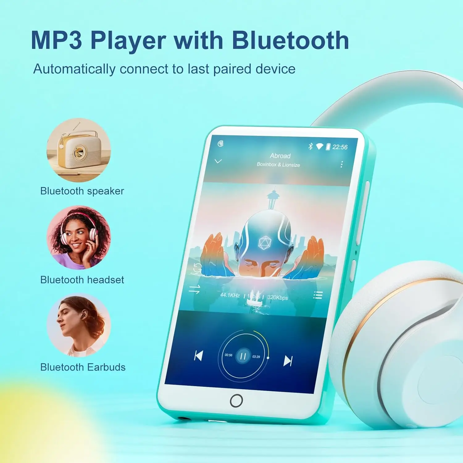 Android MP3 Player with Bluetooth and WiFi