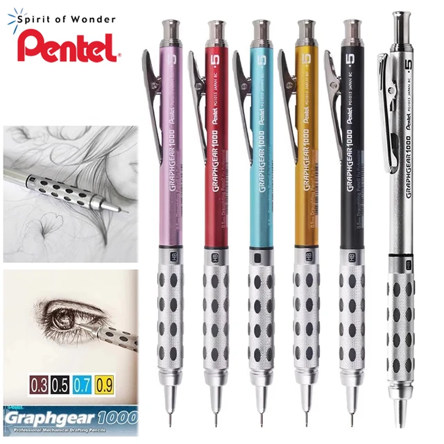 Japan Pentel Graphgear PG1000 0.3~0.9mm Drafting Mechanical Metal