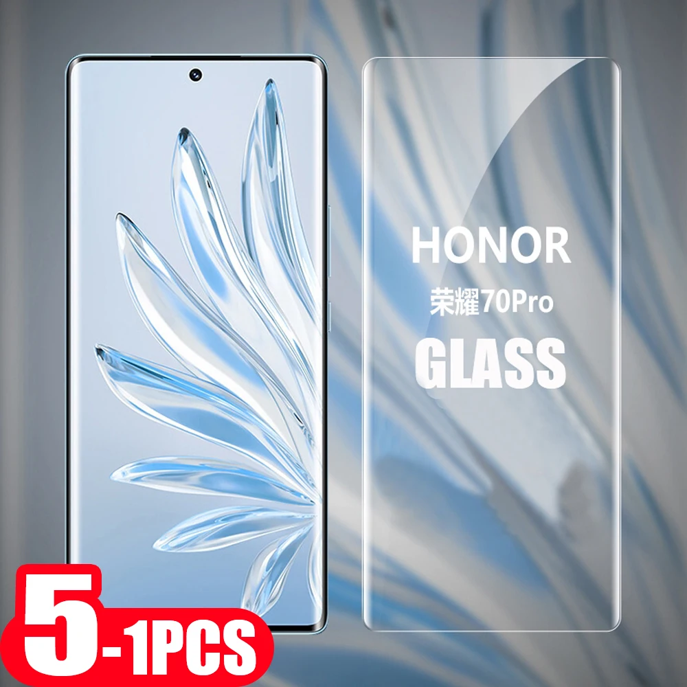 5-1Pcs For Honor 70 60 50 SE lite pro plus Tempered glass For Honor Magic 3 4 protective film phone screen protector glass