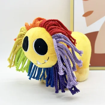 Yarnabys Colorful Lion Plushies Toy for Fans Gift, Soft Stuffed Animal Doll for Kids Boys Girls