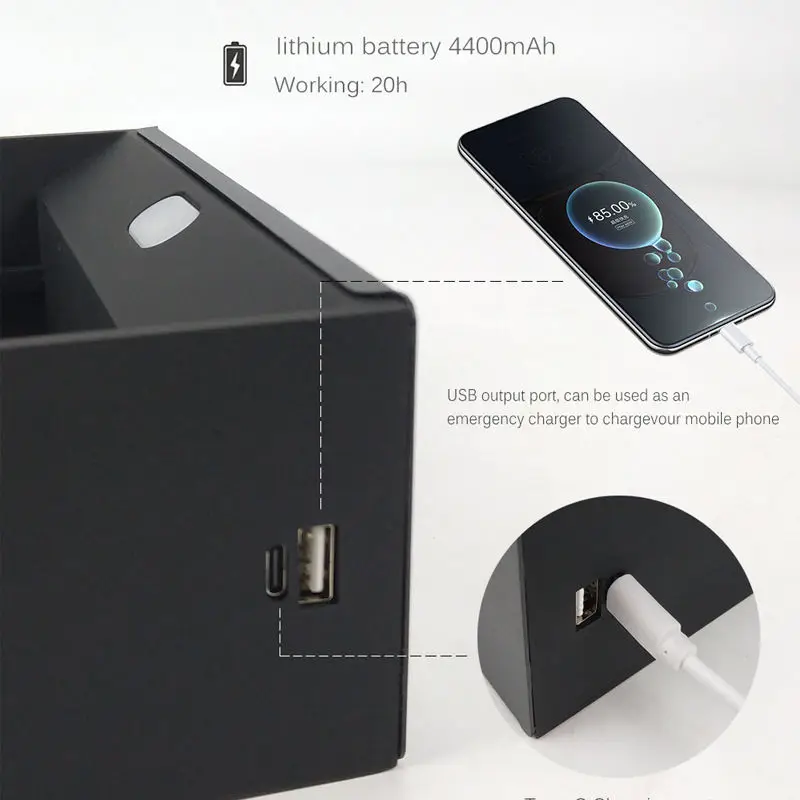   USB  ǳ  , PIR  , ׳ƽ  , 4400mAh ͸ ۵