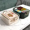 Rectangular Desktop Cosmetic Storage Drawer Stackable Storage Box Acrylic Rack Sundries Snack Makeup Storage Basket Organizer 2