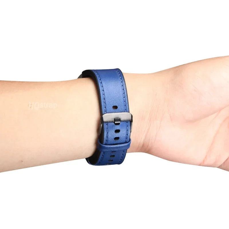 Premium No-Gaps Silicone Leather Watch Strap – Universal Fit