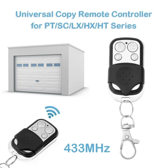 Universal 4 Buttons Garage Door Opener Remote Control 433MHZ Clone Fixed Learning Rolling Code Duplicator Garage 5