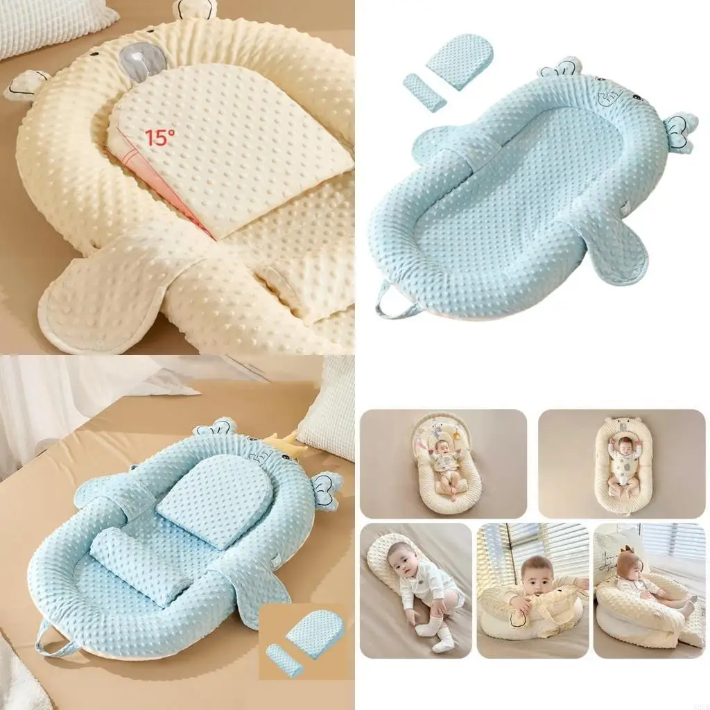 Cangolette per cuccioli da letto per bambini da cartone animato con pendenza e riposo delle gambe per sonno comodo e comfort
