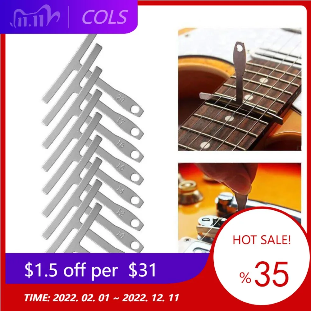 9pcs Guitar Understring Radius Gauge Ruler String Gauges Measuring
