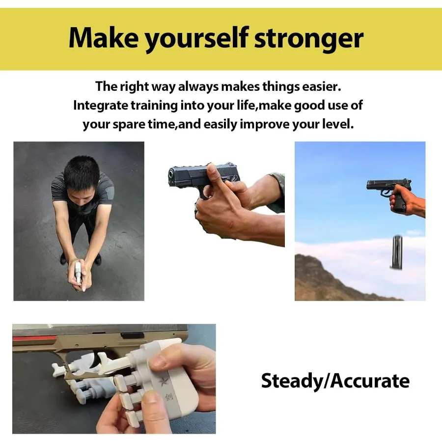 Trigger Trainer Dry Fire Practice Tool – Compact Shooting Rhythm and Training Device, Adjustable Resistance for Firearm Accuracy