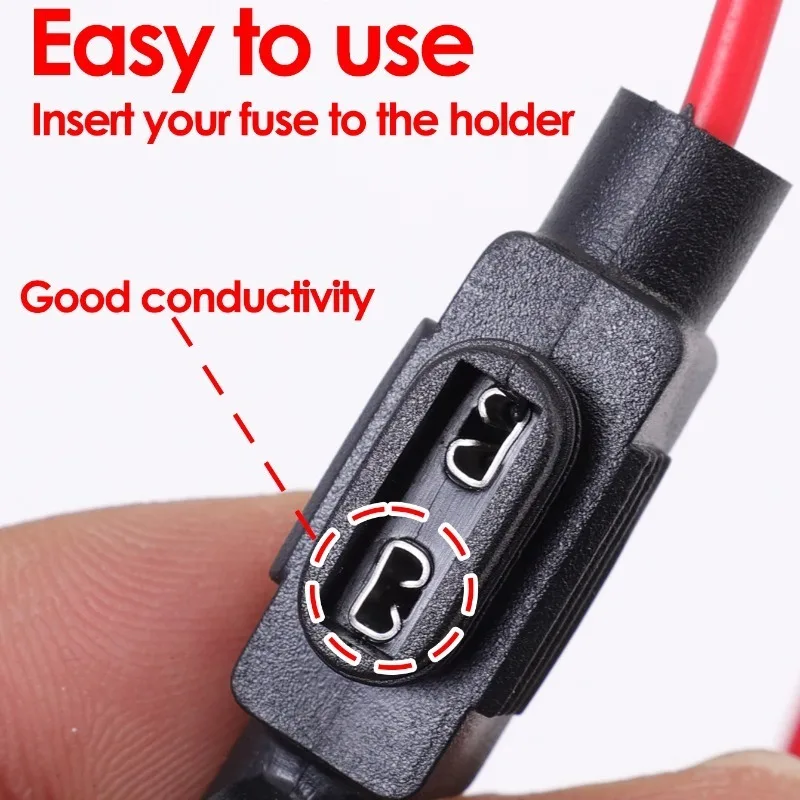 Car Mini Blade Fuse Holder Splash-proof Box 12V 30A Wire Cutoff Switch Socket 10/5pcs fuse holder