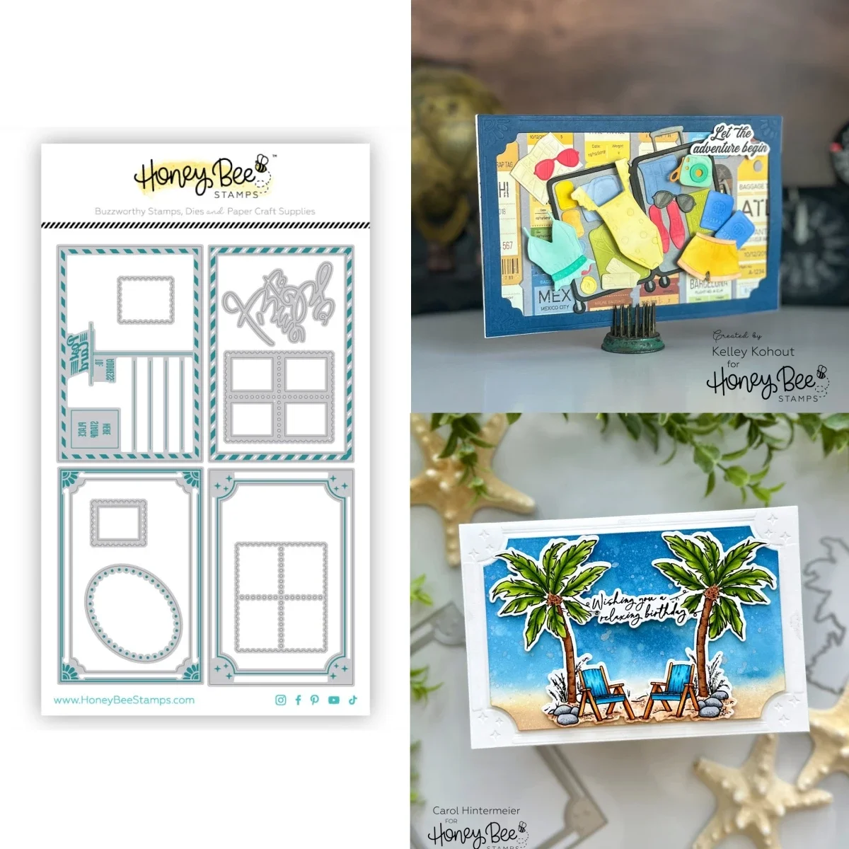 

New Summer Beach Postcard Metal Cutting Dies For DIY Scrapbook Handcraft Paper Card Album Craft Template Supplies Decoration