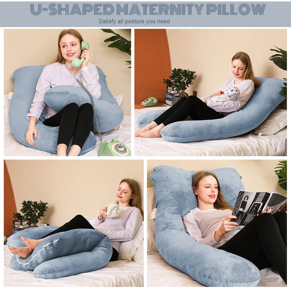U Shape Pregnancy Pillows for Sleeping Large, Body Pillows for Adults, Valentine's Day Gifts 5