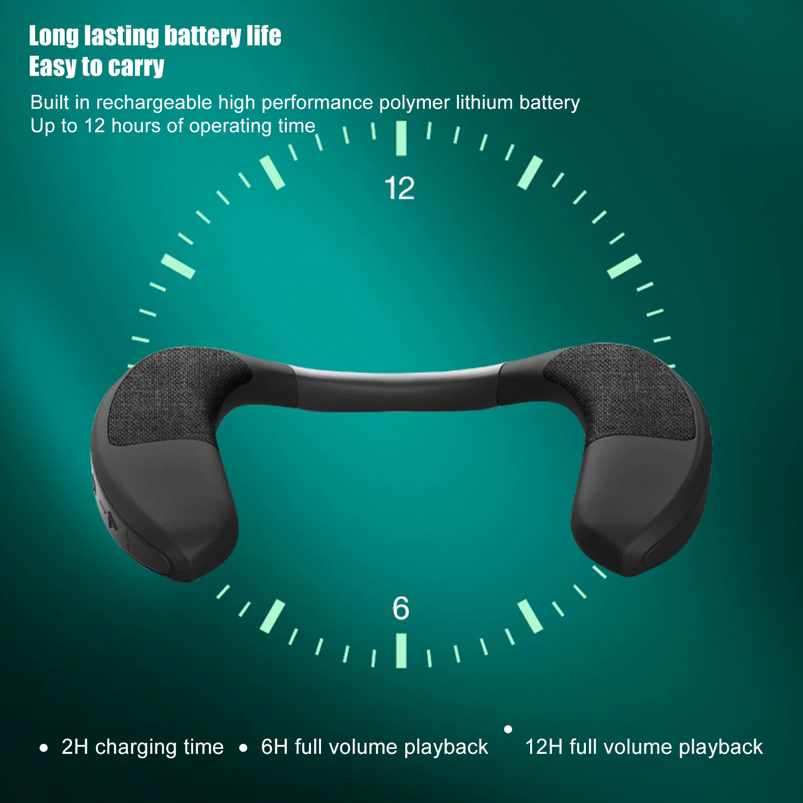Neckband Speaker Multifunction Hands Clear Calls Stereo Sound Bluetooth Wireless Wearable Speaker Neckband Wireless