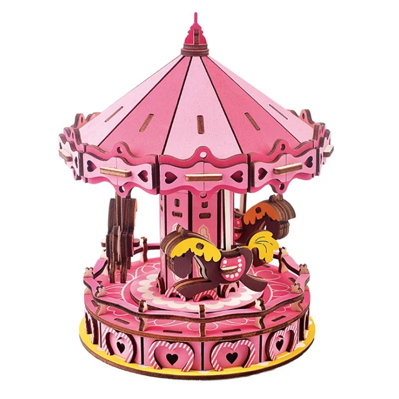 S750073fb84e44d40a2d3802f80d6d9f1M Diabelski młyn 3D drewniane Puzzle budowa drewniana układanka DIY ręczny montaż zabawki edukacyjne dla dzieci dla dzieci dziewcząt prezent