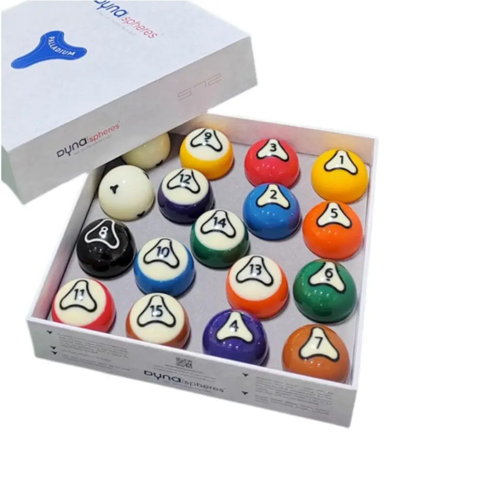 Belgium DYNASPHERE Phenolic Billiard Pool 17 Balls Set Regular Size 2-1/4"(PALLADIUM))