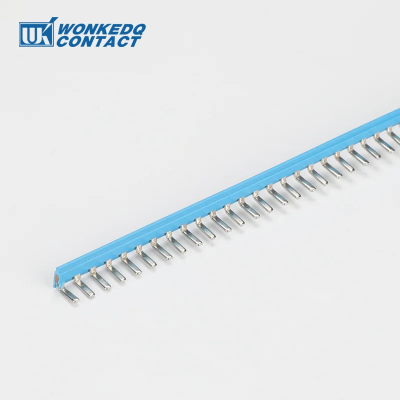 1Pc EB80-DIK Bar 80 Sitz 50cm Jumper Für DIKD 1,5 Stecker DIN Schienen UK Terminal Block Zubehör Einfügen brücke EB 80-DIK – Detail 3
