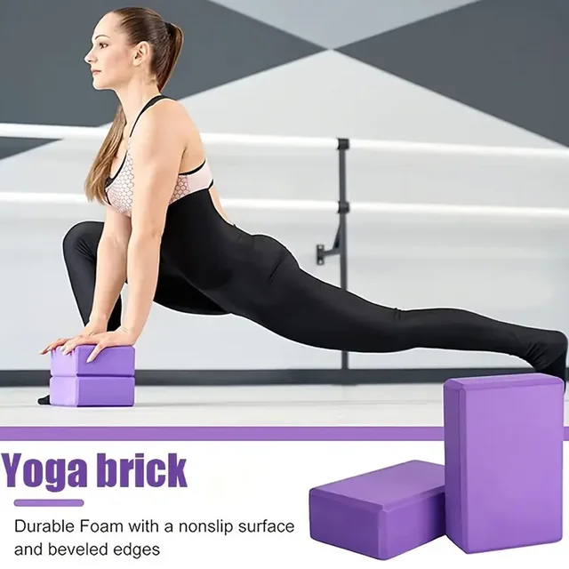 1 EVA Yoga Block Fitness Training Block Split Pose Dance Block Foam Brick Yoga Auxiliary Supplies 6