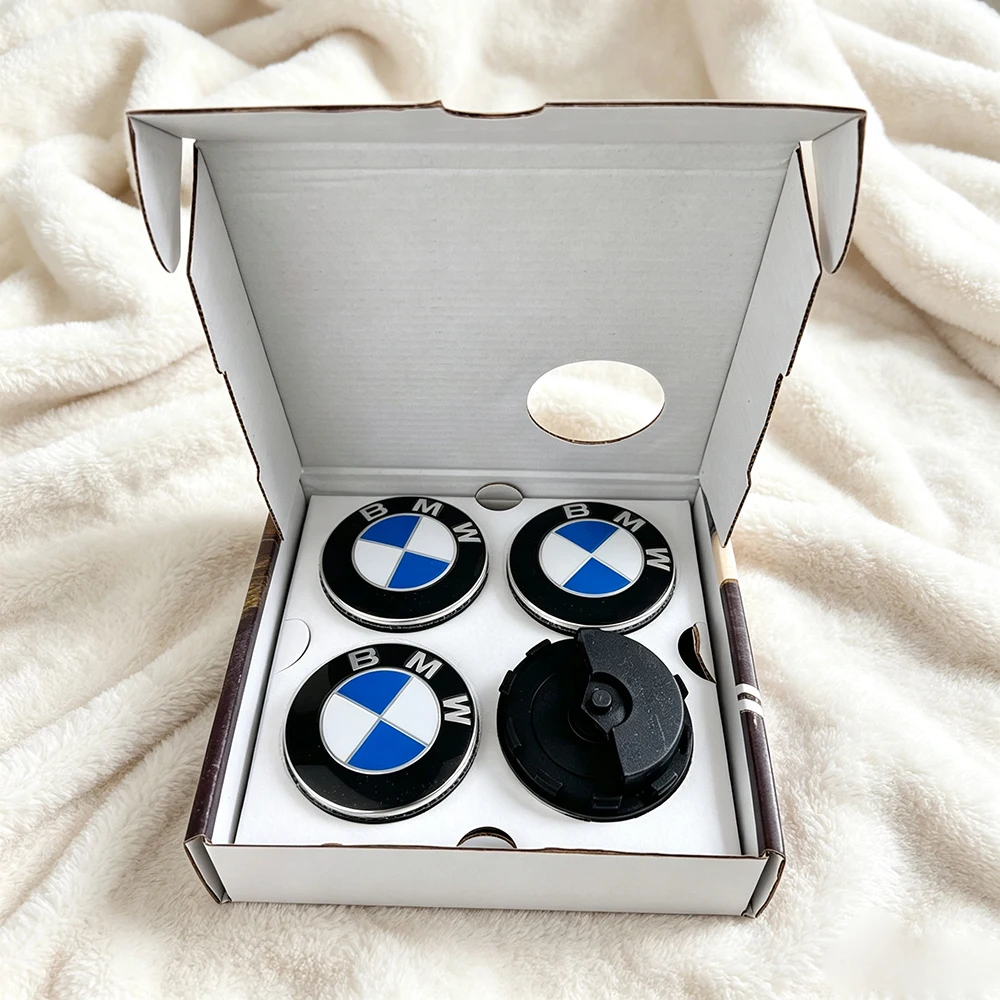 4개 56/68mm 플로팅 휠 센터 캡 자동차 액세서리 BMW E46 X2 X1 X3 X4 X5 X6 G07 G86 G80 E84 F48 G01 G11 E30 E36 G20 E39 용