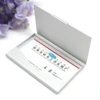 Metal Card Holder Box Aluminum Business Card Postcard Storage Case Portable Large Capacity Card Container for Men and Women 3