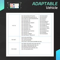 Podofo 7 ''6 + 128G autoradio pour VW/PASSAT/GOLF/SCIROCCO lecteur multimédia Navigation Carplay Android Auto WIFI BT RDS Audio de voiture 3