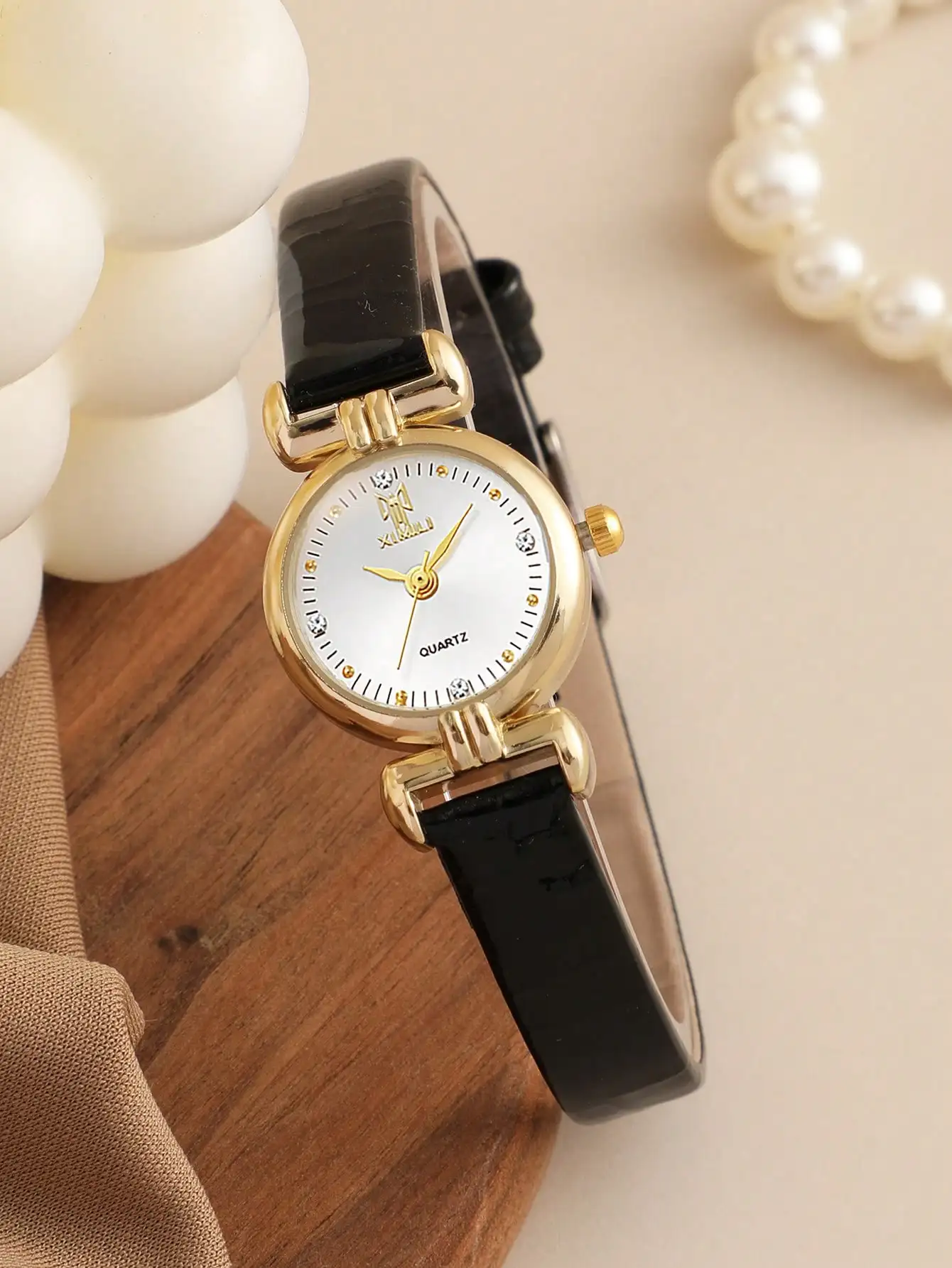 Quartz Watch Women PU Leather Thin Strap Wristwatch Ladies Watches Solid Color Fashion Women Gift Watch Relojes Para Mujer