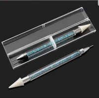 1pc Dual-ended Rhinestone Picker Dotting Pen Crystals Beads Handle Studs Gems Picker Wax Pen Pencil DIY Nail Art Decoration Tool 2