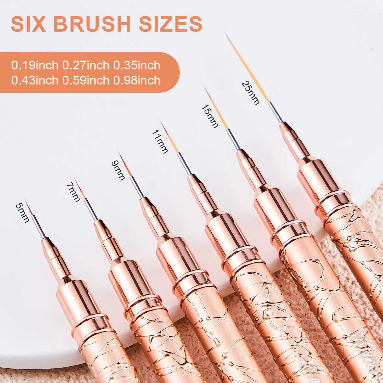 nail supplier Handmade 100% Pure Kolinsky Brush Custom Handle Acrylic Nail Brush for Acrylic Nails Art 4