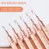 nail supplier Handmade 100% Pure Kolinsky Brush Custom Handle Acrylic Nail Brush for Acrylic Nails Art 4