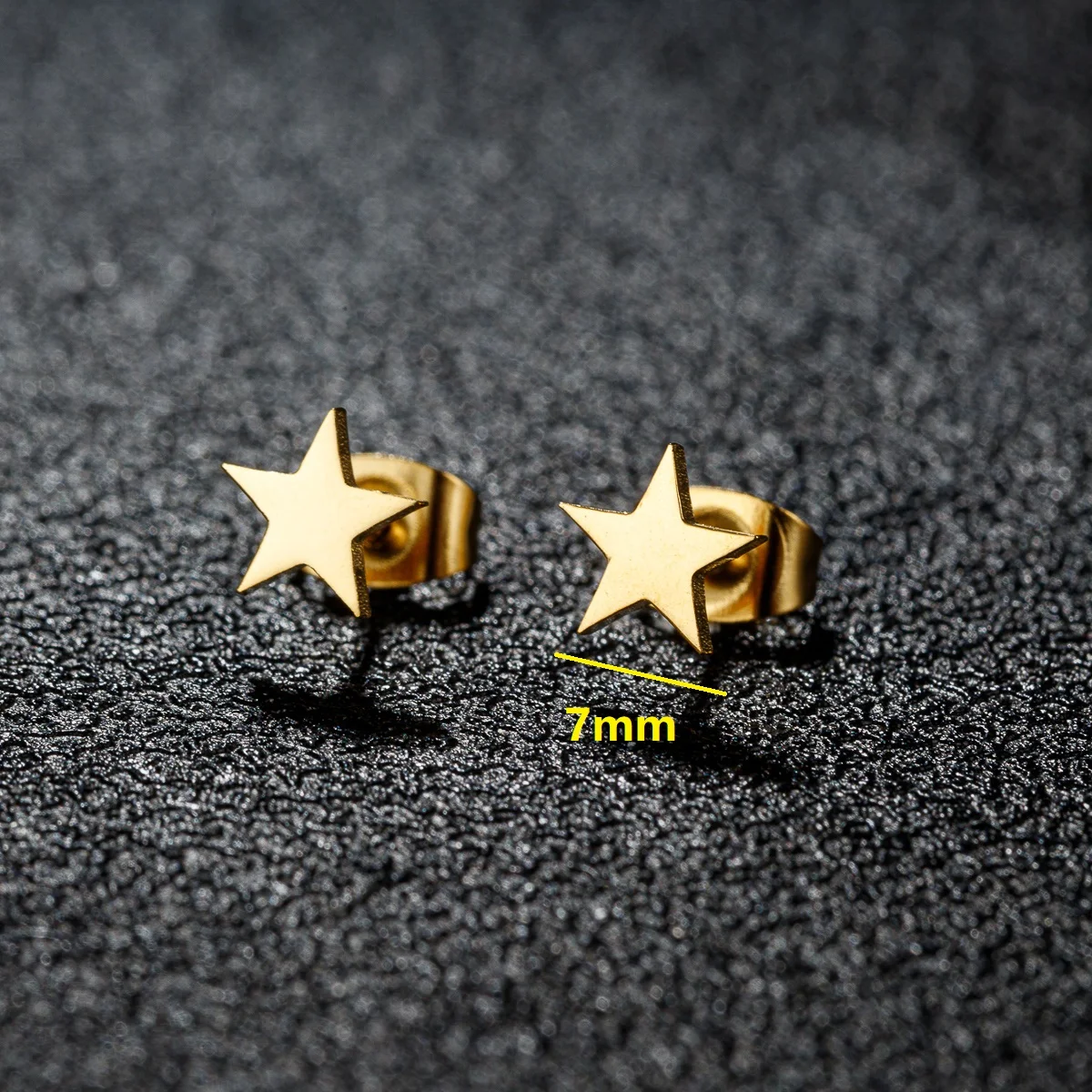 Stainless Steel Star Earrings 1 Pair For Women Tiny Star Stud Earrings Everyday Teen Mothers'Day Celestial Birthday Gift