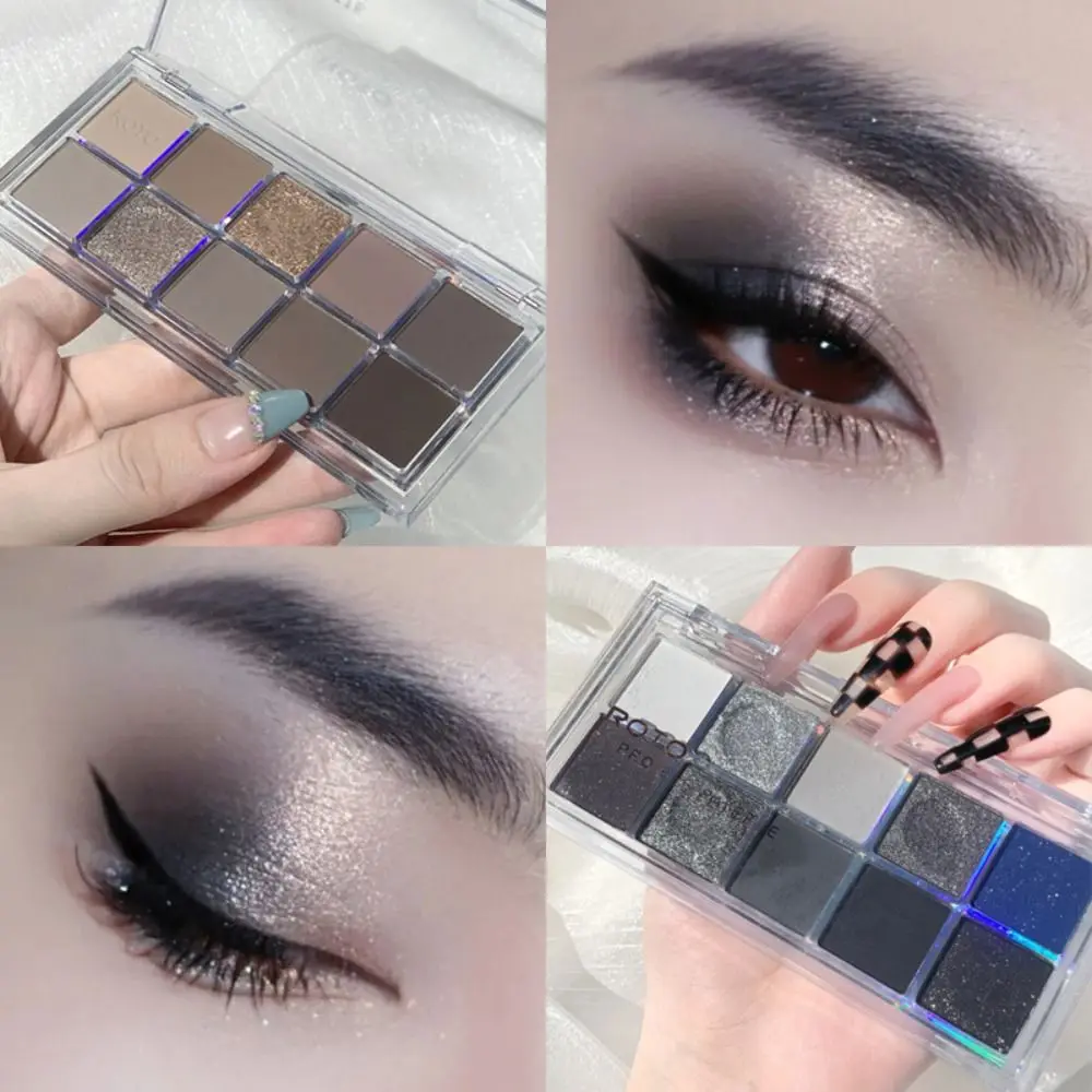 Fashion Matte Glitter Eyeshadow Palette Shimmer Shine Eye Shadow Makeup Palette Nude Smokey Black Eye Pigments Cosmetic