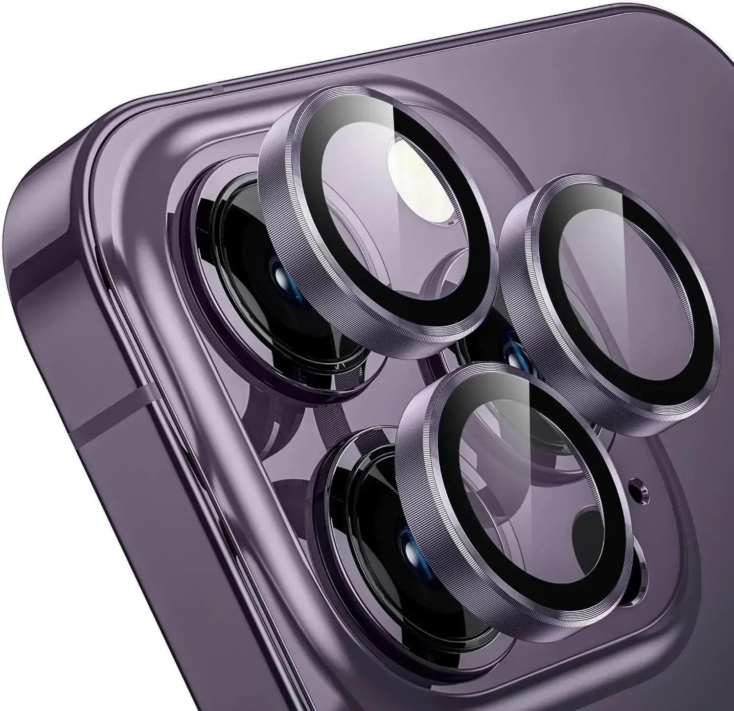 Desert Titanium Tempered Glass Camera Lens Protector