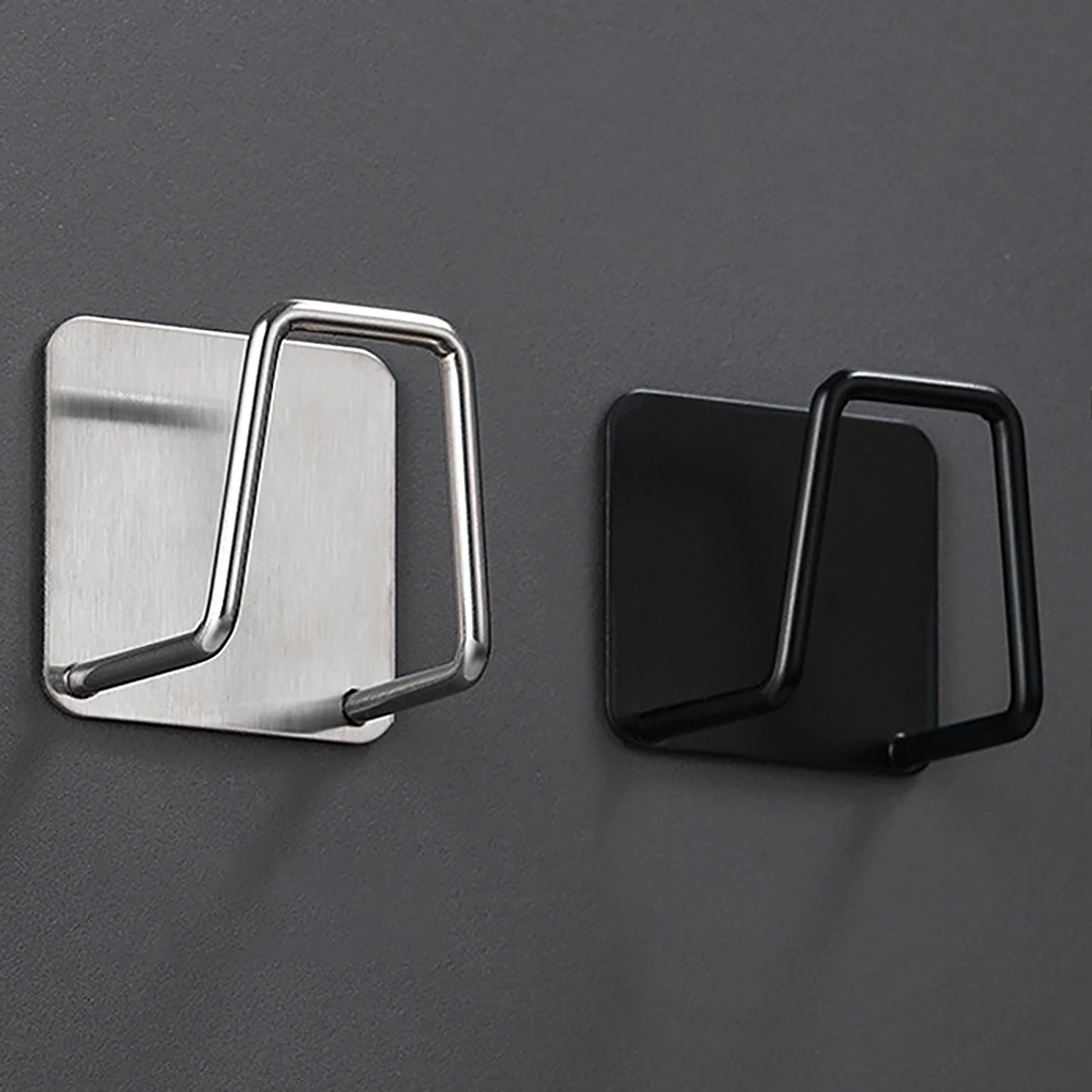 Space Saving Kitchen Stainless Steel Storage Hooks Nail-Free Installation for Hanging Cutting Boards and Pot Lids