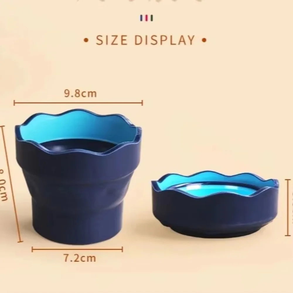 파버 카스텔 워시 브러쉬 버킷 확장형 텔레스코픽 아트 워시 펜 컵 접이식 버킷 물컵 스케치 페인팅 미술 용품