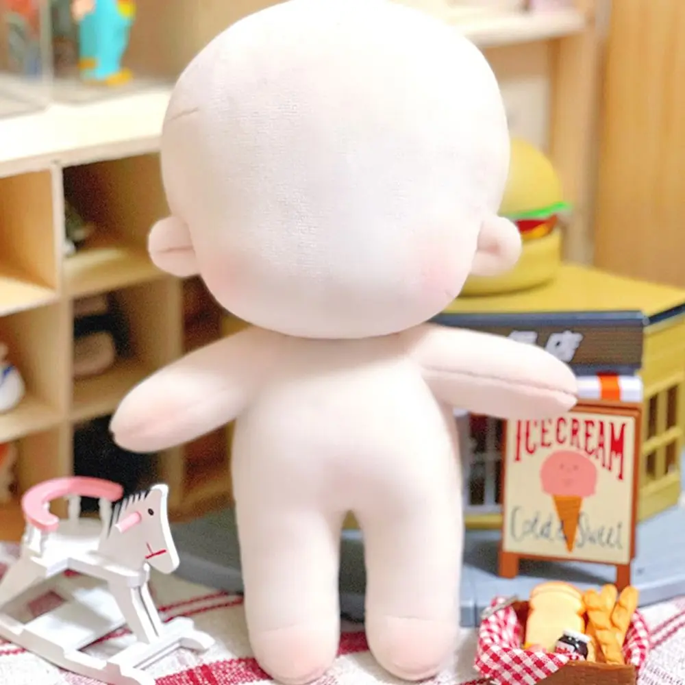 20cm Baumwolle gefüllte Puppen Körper DIY Idoll Puppe Stickerei oder leere wechselnde Dressing Spiel handgemachte Spielzeuge spielen Haus – Detail 6