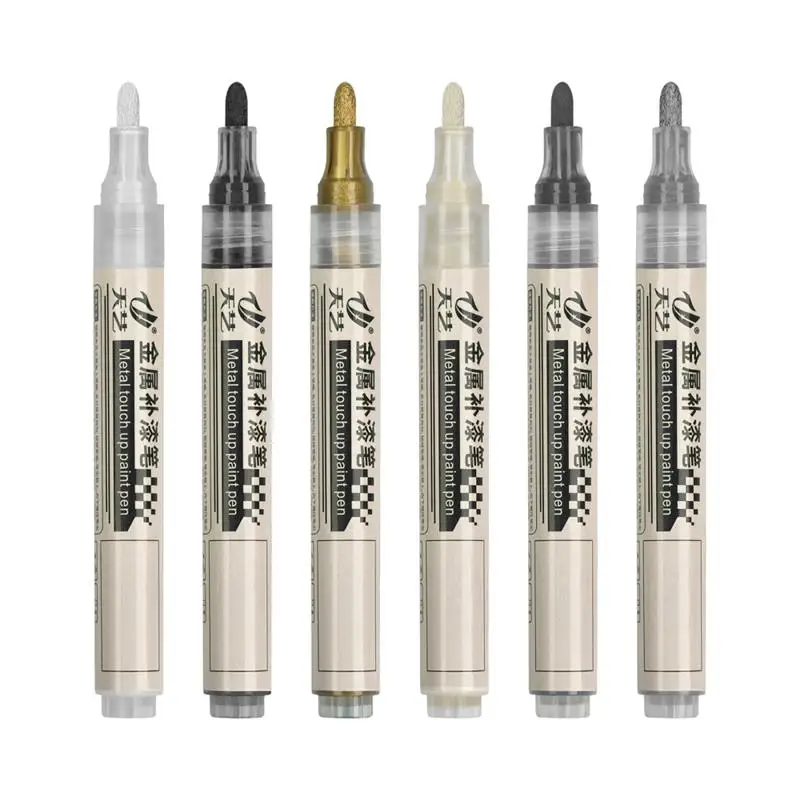 1PCS Automotive Rad Touch-Up Stift Farbe Reparatur Stift Silber Grau Goldene Schwarz Von Einrichtungs Helle Metall Oberfläche reparatur – Detail 1