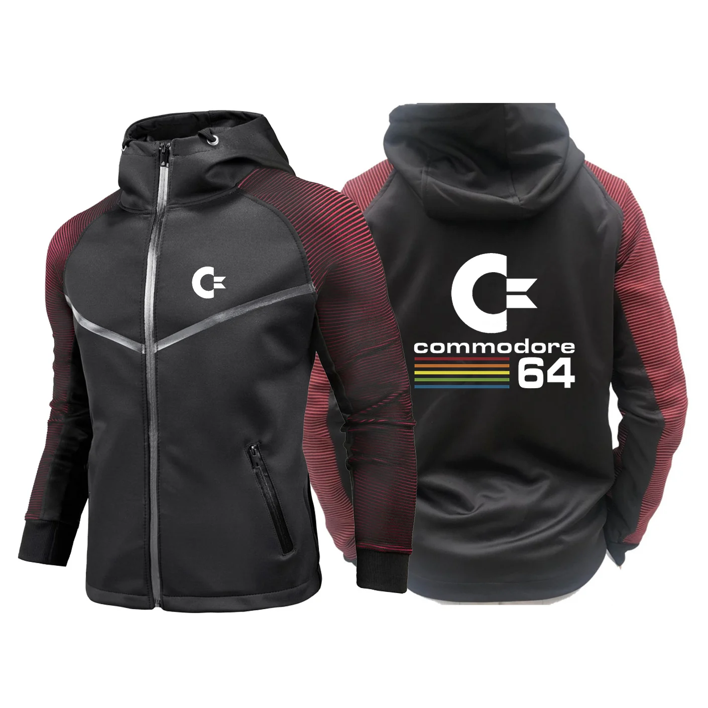 

Commodore 64 2023 Mens Racing Suit Jacket Gradient Waterproof Harajuku Style Comfortable Motorbike Clothing Tops