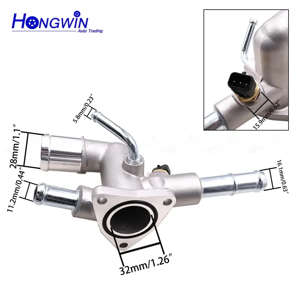Control Assembly Coolant Temp. Coolant Outlet Housing 25600-2E000 For Hyundai Elantra 2011-Kona Tucson KIA Forte Soul