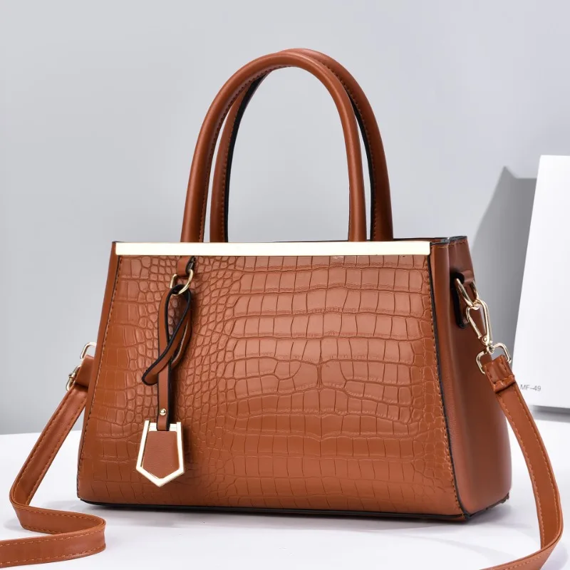 

Advanced Crocodile Patterned PU Handbag for Women's Bag 2023 New Fashion Large Capacity Single Shoulder Crossbody Bags Versatile