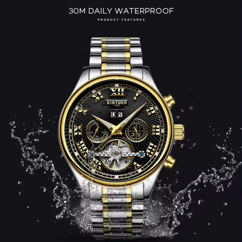 Men Tourbillon Original High-End Luxury Man Watch Mechanical Automatic Movement Watches Wrist For Winding Skeleton 43MM