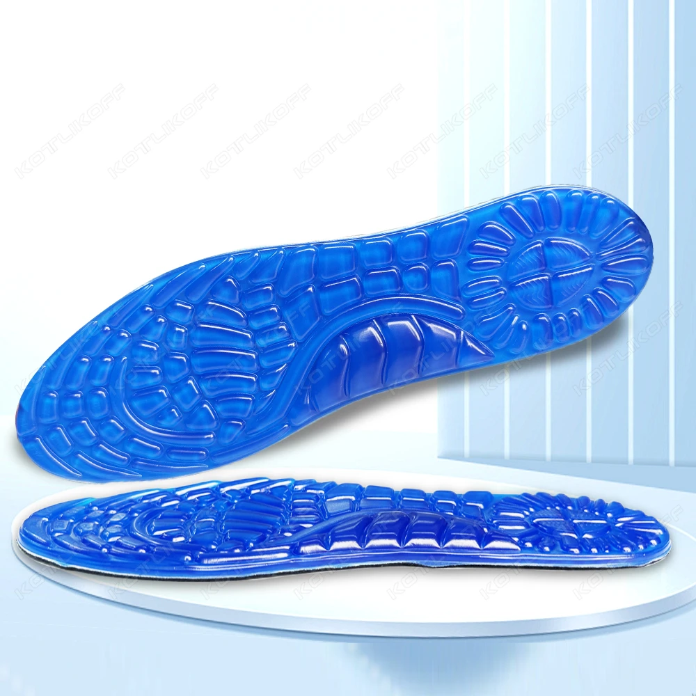 Orthopädische Gel-Silikon-Einlegesohlen, Fußgewölbeunterstützung, Stoßdämpfung, weiches Kissen, Massieren für Sport, Laufen, Gehen, Orthesen-Pad – Detail 8