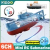 Mini RC Submarine Electric Remote Control Boat Waterproof Diving Toy Simulation Model for Kids Boys Girls Children's Day Gift 1